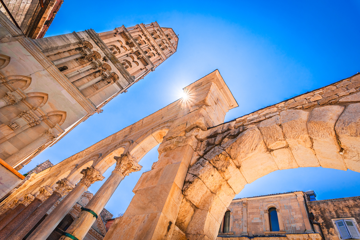View of Split in Croatia