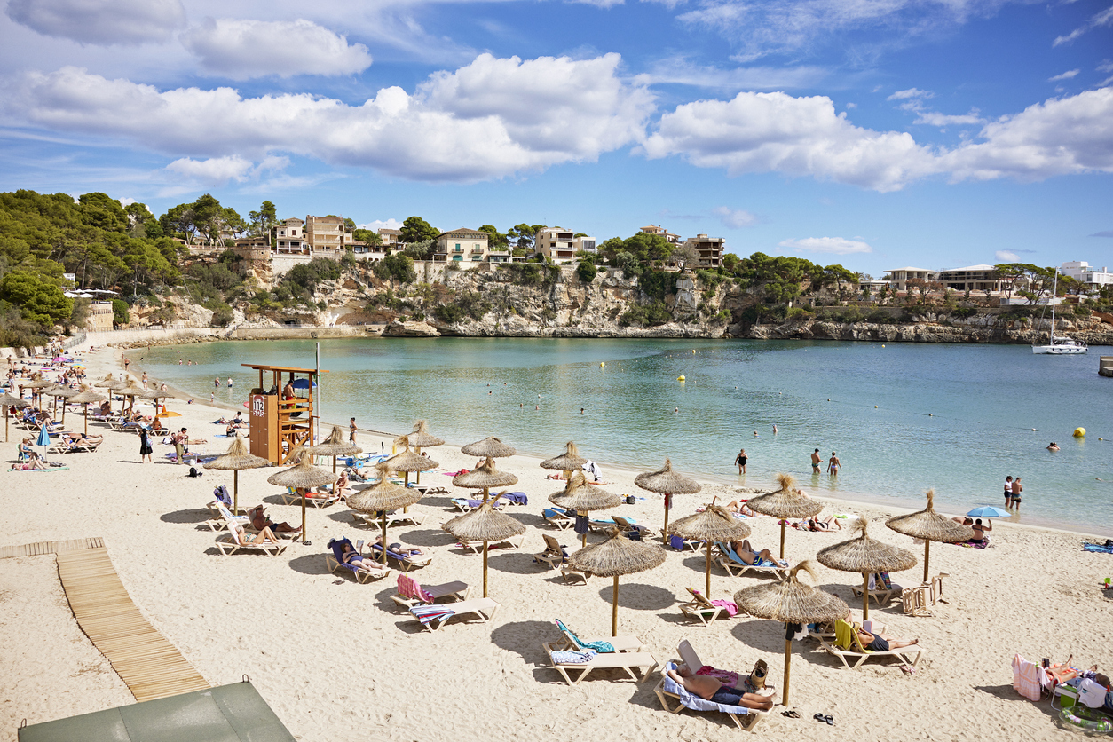 Ibiza's beach summer day, Spain